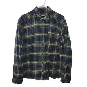 Patagonia Organic Cotton Plaid Button-up Fjord Lightweight Flannel Shirt Large